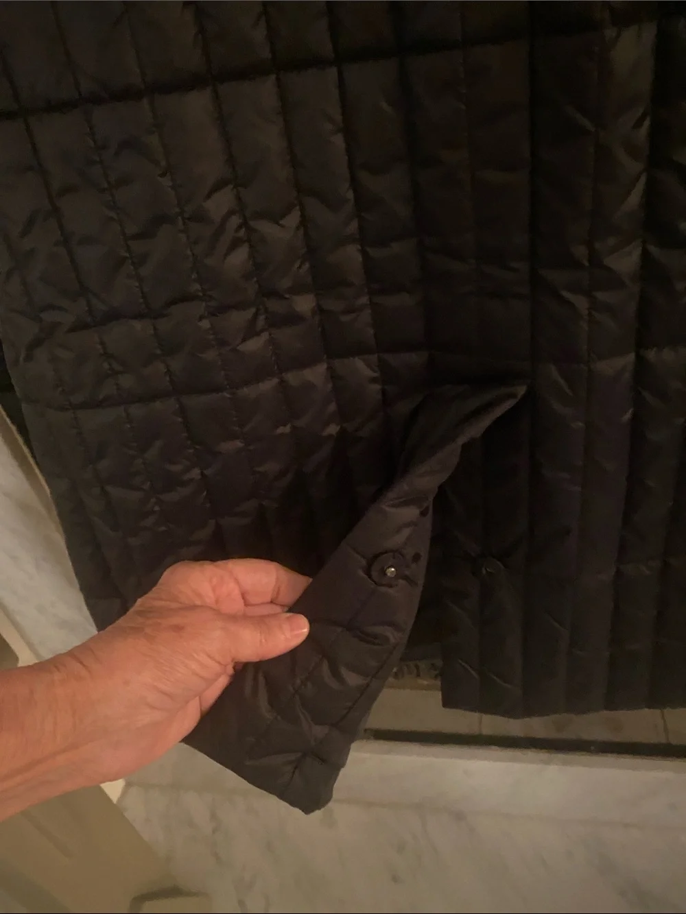 💐Eileen Fisher • Black • Quilted • Knee Length • Puffer Coat • Like New - Picture 8 of 13